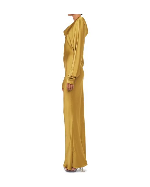 Norma Kamali Yellow Dolman Maria Gown