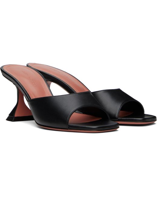 AMINA MUADDI Black Lupita Slipper 70 High Heel Sandals