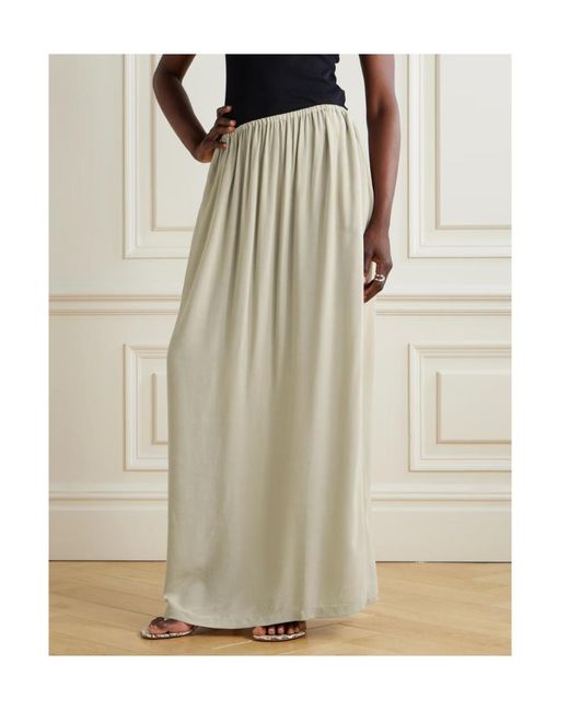 Frankie Shop Natural Aeson Jersey Maxi Skirt