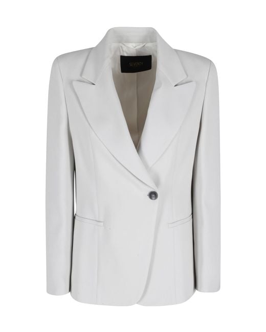 Seventy Gray Single-Breasted Blazer