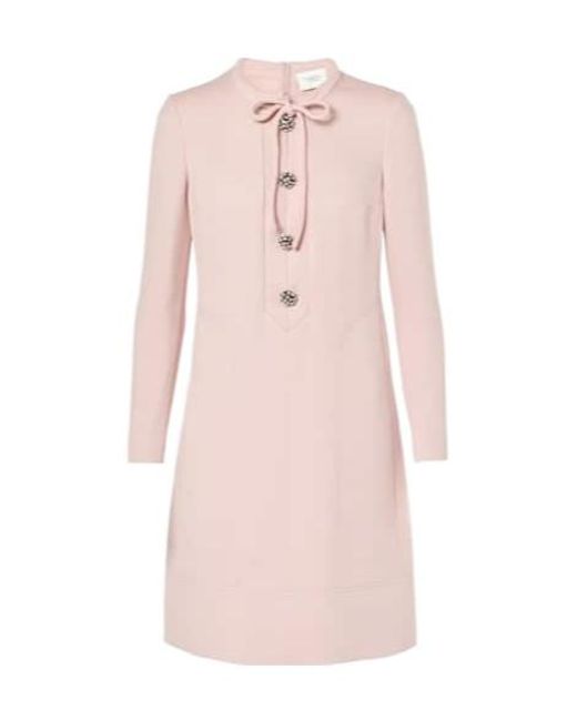 Giambattista Valli Pink Bow-Detail Minidress