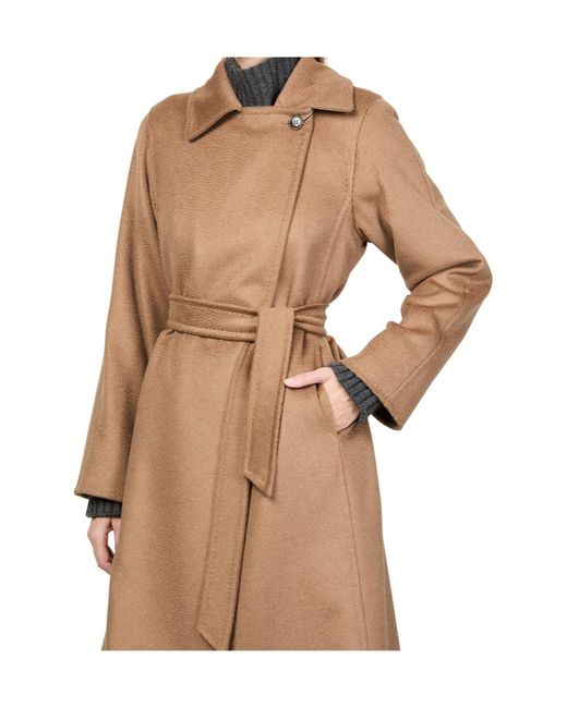 Max Mara Natural Long Belted Coat
