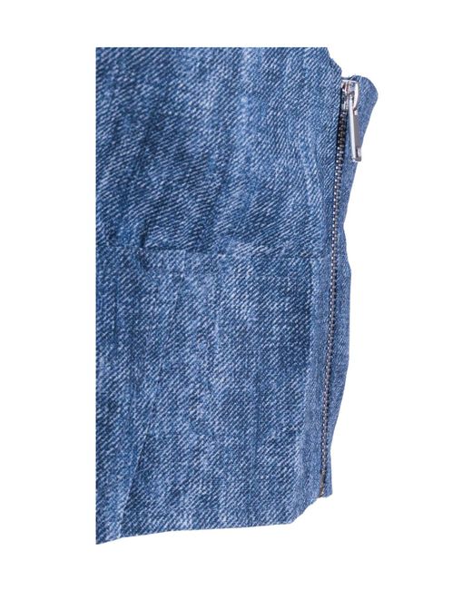 Ermanno Scervino Blue Spaghetti-Strap Top