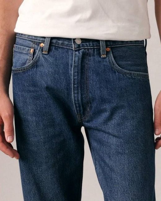Levi's Blue 555 Relaxed Straight Trousers