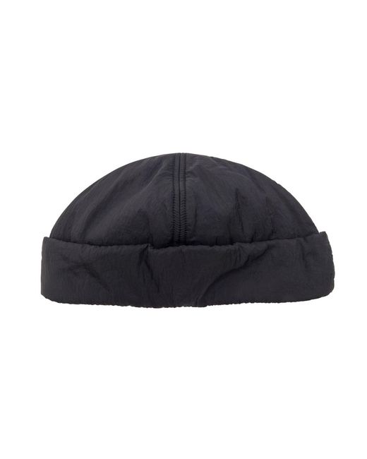 Y-3 Blue Webbing Padded Beanie for men