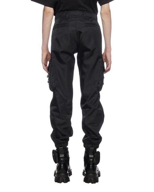 Prada Blue Re-Nylon Cargo Pants for men