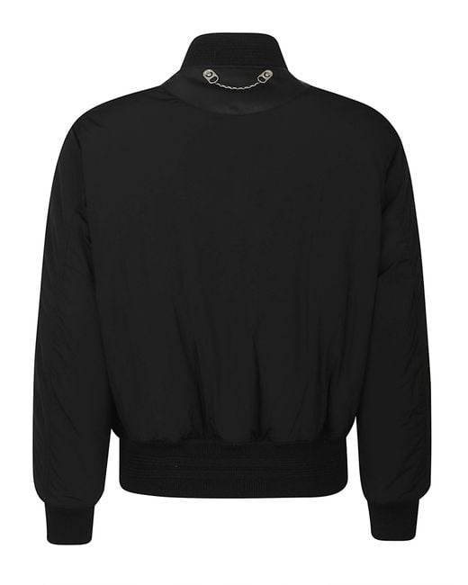 Off-White c/o Virgil Abloh Black Zip-Detailed Bomber Jacket for men