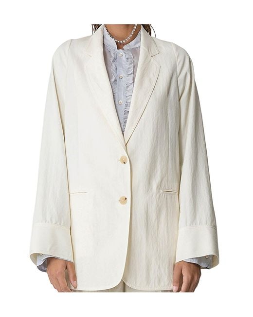Forte_forte White Long-Sleeve Blazer