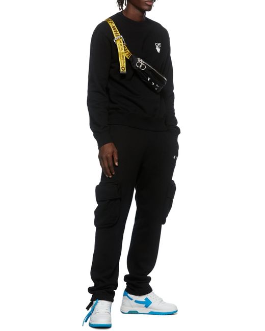 Off-White c/o Virgil Abloh Black Caravaggio Printed Sweatshirt for men