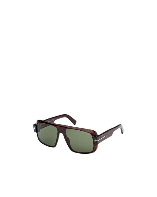 Tom Ford Green Eyewear Turner Aviator Frame Sunglasses for men