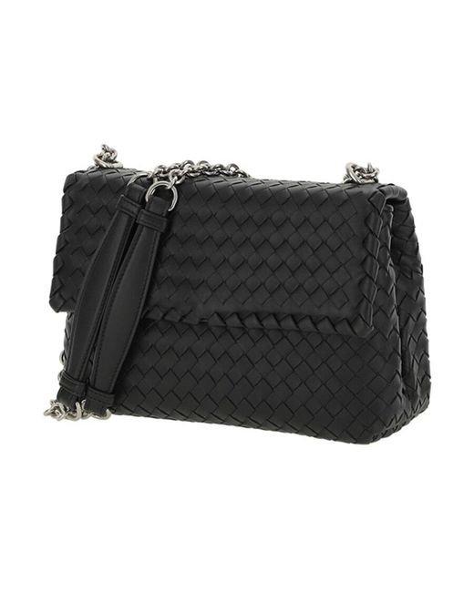 Bottega Veneta Black Small Olimpia Shoulder Bag