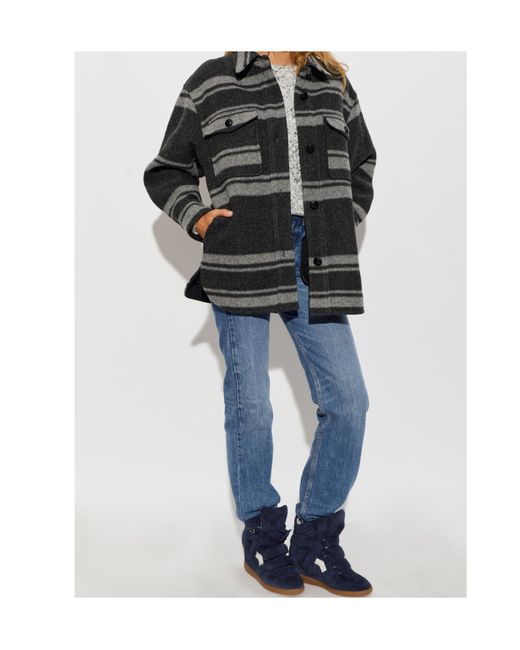 Isabel Marant Black Long-Sleeve Casual Jacket