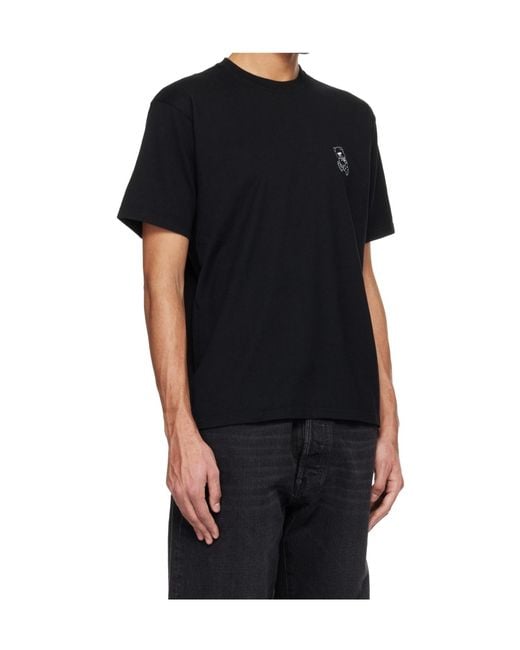 Undercover Black Crew Neck Short-Sleeved T-Shirt for men