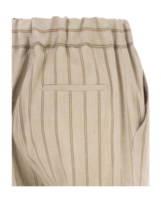 Antonelli Natural Pinstriped Trousers