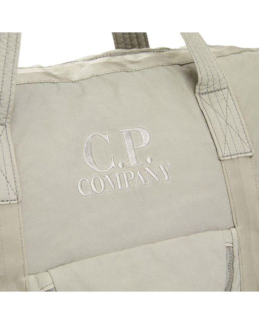 C P Company Gray Multi-Pocket Shoulder Bag for men