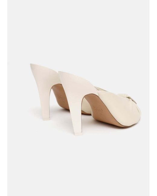 Chloé Natural Chloé Suzie Knotted Heeled Mules