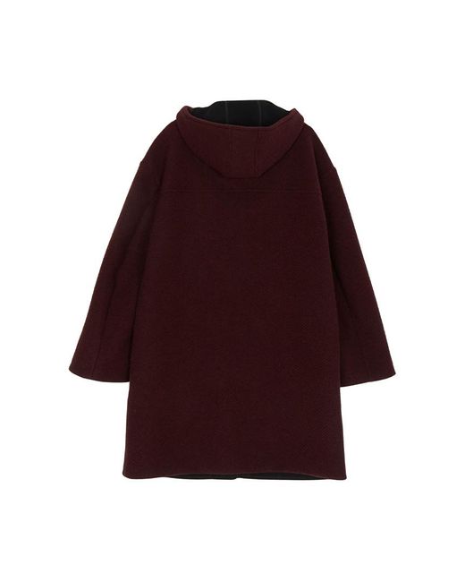 Max Mara Red Hooded Coat