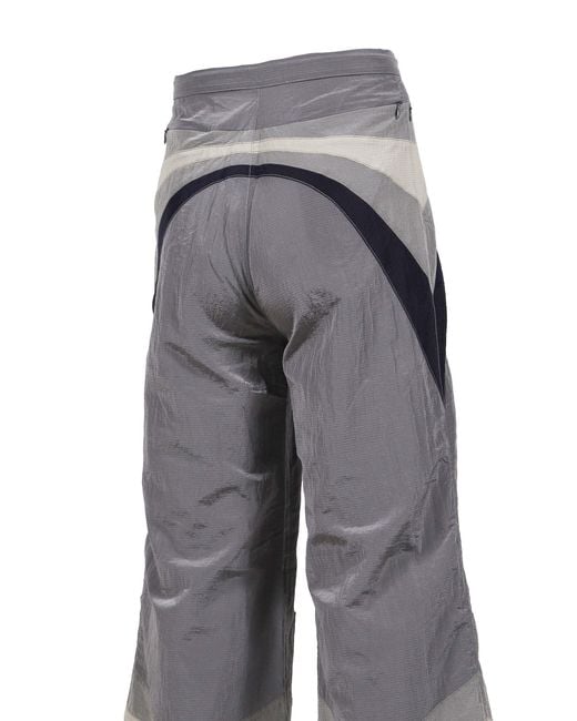 ERL Gray Patterned Wide-Leg Pants for men