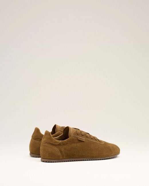 AMI Brown Ami Round-Toe Lace-Up Sneakers for men