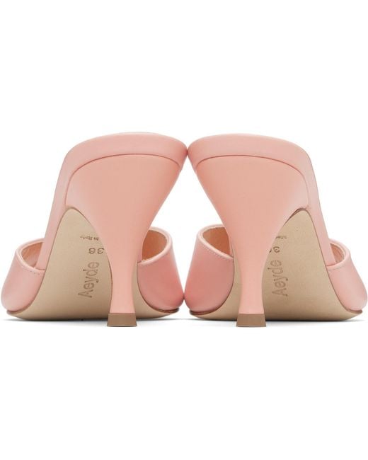 Aeyde Pink Samia High-Heeled Sandals