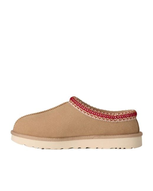 Ugg Brown Tasman Ii Logo Debossed Slippers
