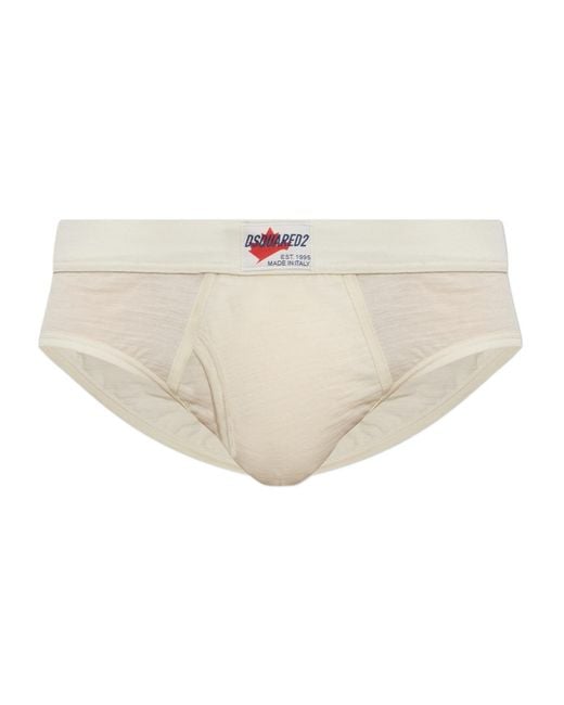 DSquared² White Logo Underwear for men