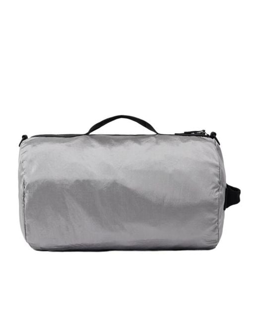 Stone Island Gray Removable Strap Duffle Bag for men