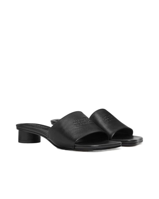 MM6 by Maison Margiela Black Anatomic Sandals