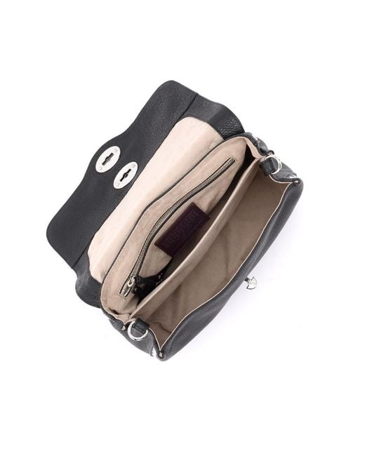 Zanellato Black Logo Shoulder Bag