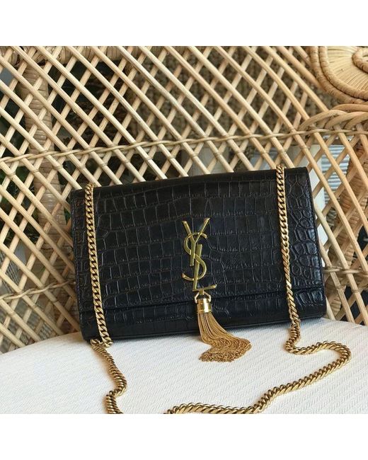 Saint Laurent White Kate Small Chain Bag