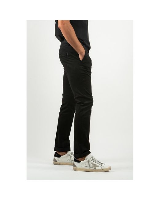 Dondup Black Gaubert Slim-Fit Trousers for men