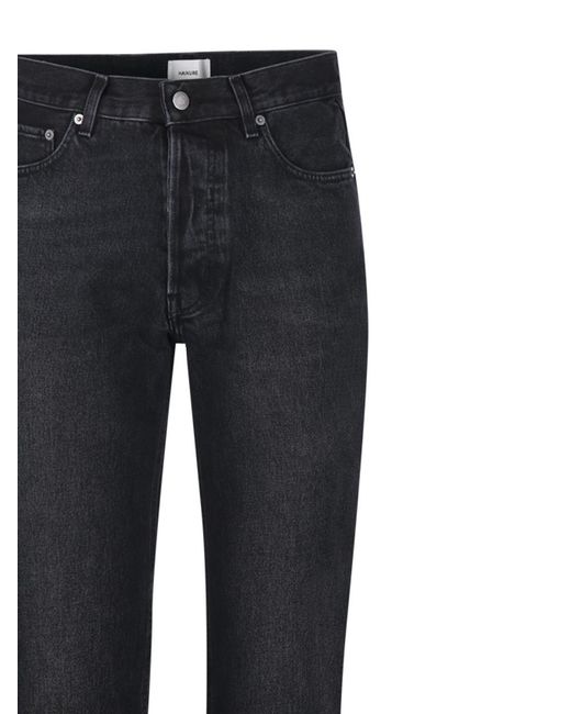 Haikure Black Logo Patch Classic Jeans for men