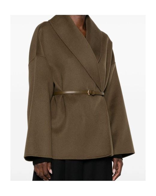 Max Mara Brown Long-Sleeved Coat
