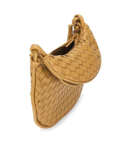 Bottega Veneta Metallic Medium Intrecciato Shoulder Bag