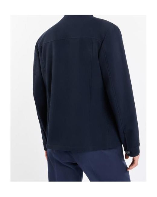 Fay Blue Textured Jacket for men