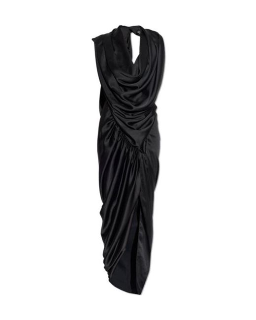 Vivienne Westwood Black Ruched Dress