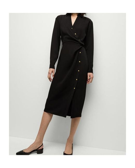 Veronica Beard Black Wright Midi Dress