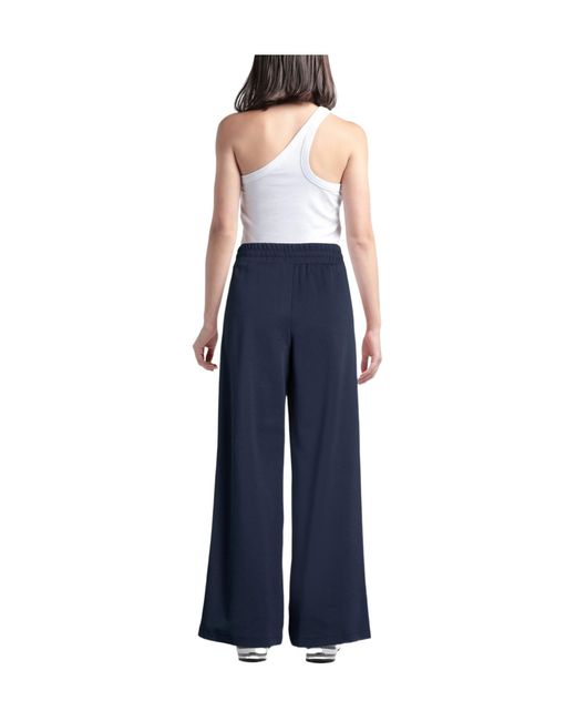 Weekend by Maxmara Blue Solid-Colored Sweatpants