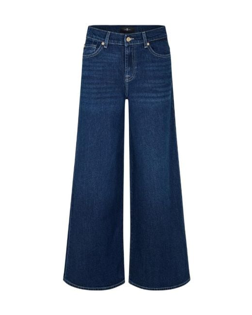 7 For All Mankind Blue Belt Loop Jeans