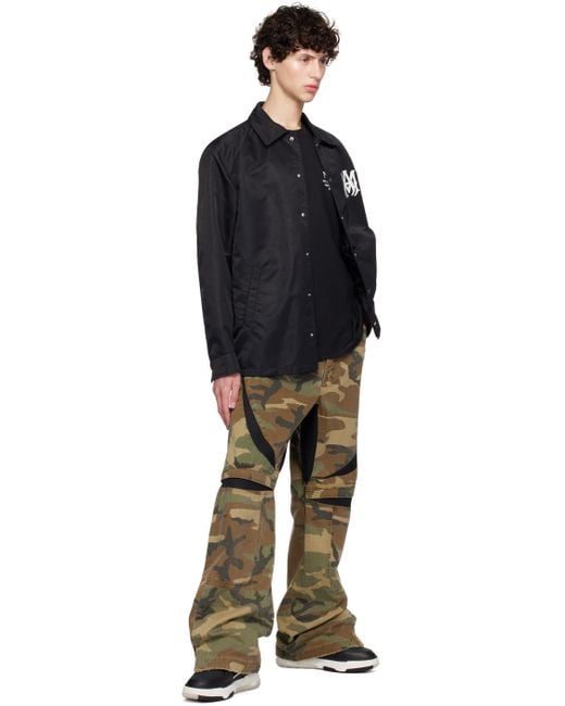 Amiri Black Logo Printed Crewneck T-Shirt for men