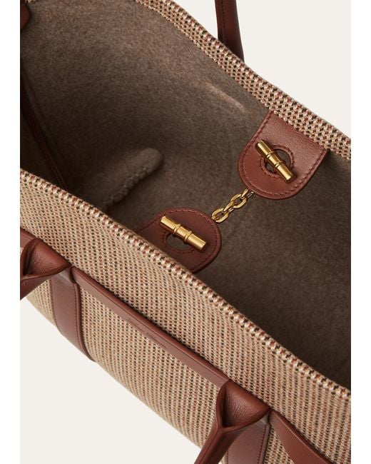Loro Piana Brown Ghiera Handbag