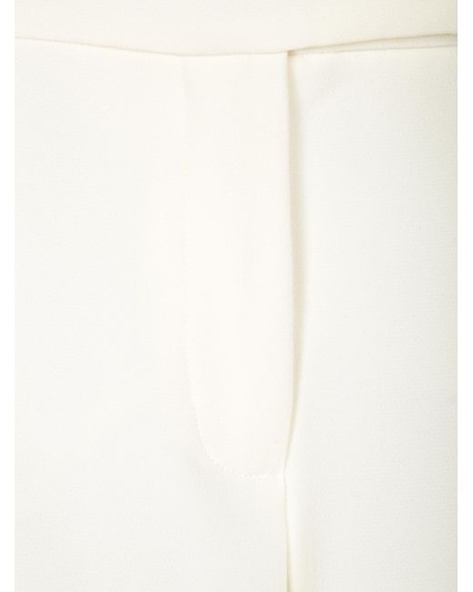 FEDERICA TOSI White Pleated Wide-Leg Pants