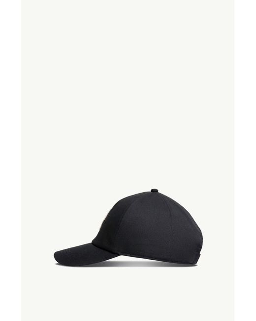 Moncler Blue Grenoble Logo Patch Baseball Cap for men