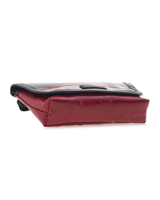 Freitag Red Flap Shoulder Bag for men