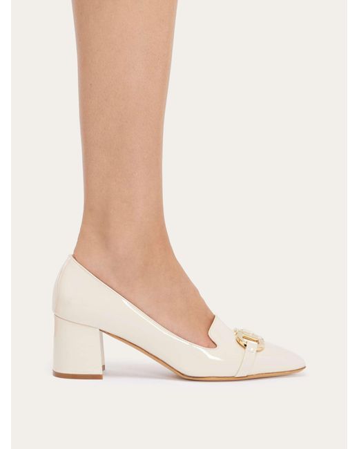 Ferragamo Natural Gancini Decorates High-Heeled Love Shoes