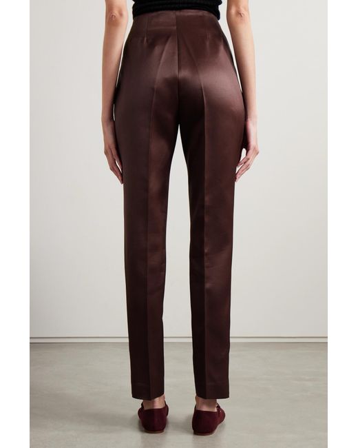 Gabriela Hearst Purple Zipper Tapered Pants