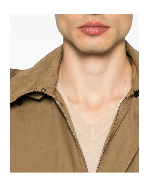 Aspesi Natural Hooded Casual Jacket for men