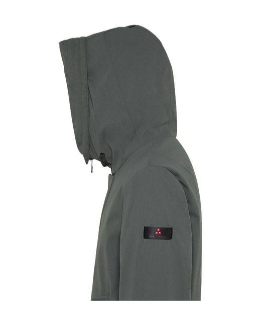 Peuterey Gray Three-Layer Sturdy Fabric Parka for men