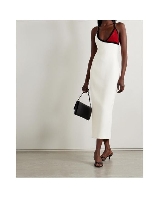Gabriela Hearst White Suspender Dress
