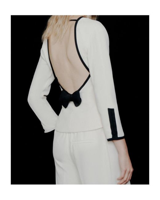 Marella White Envers Satin Blouse
